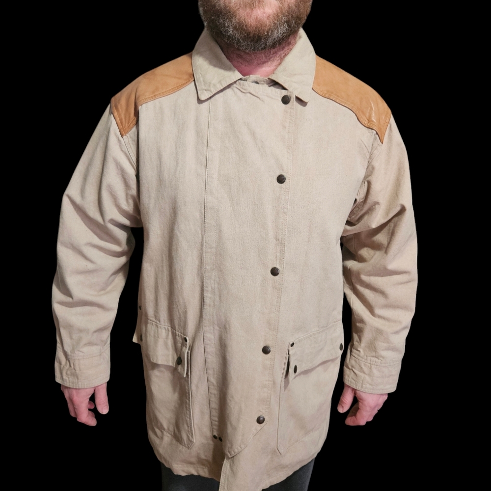 Vintage Australian Outback‎ men's large tan chore work equestrian jacket